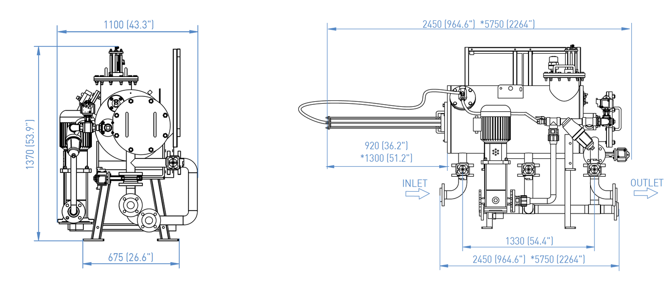 Amiad - AMF - 36K Dimensions