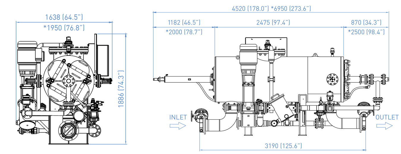 Amiad - AMF - S370K Dimensions