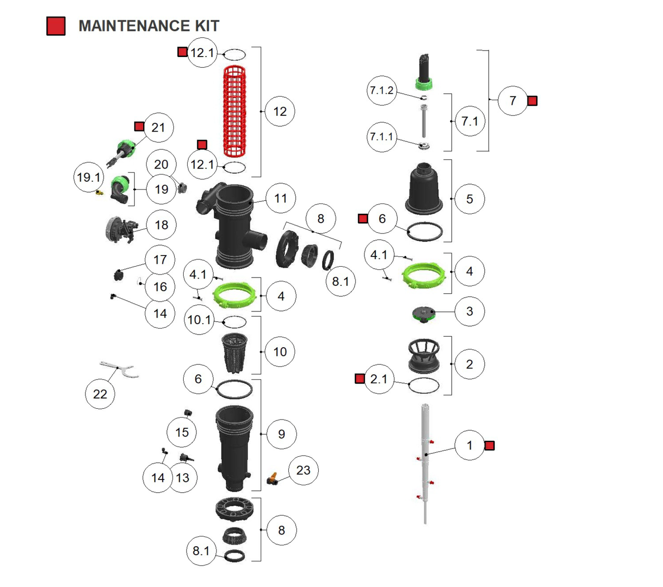 Amiad - Mini Sigma - Spare Parts 2