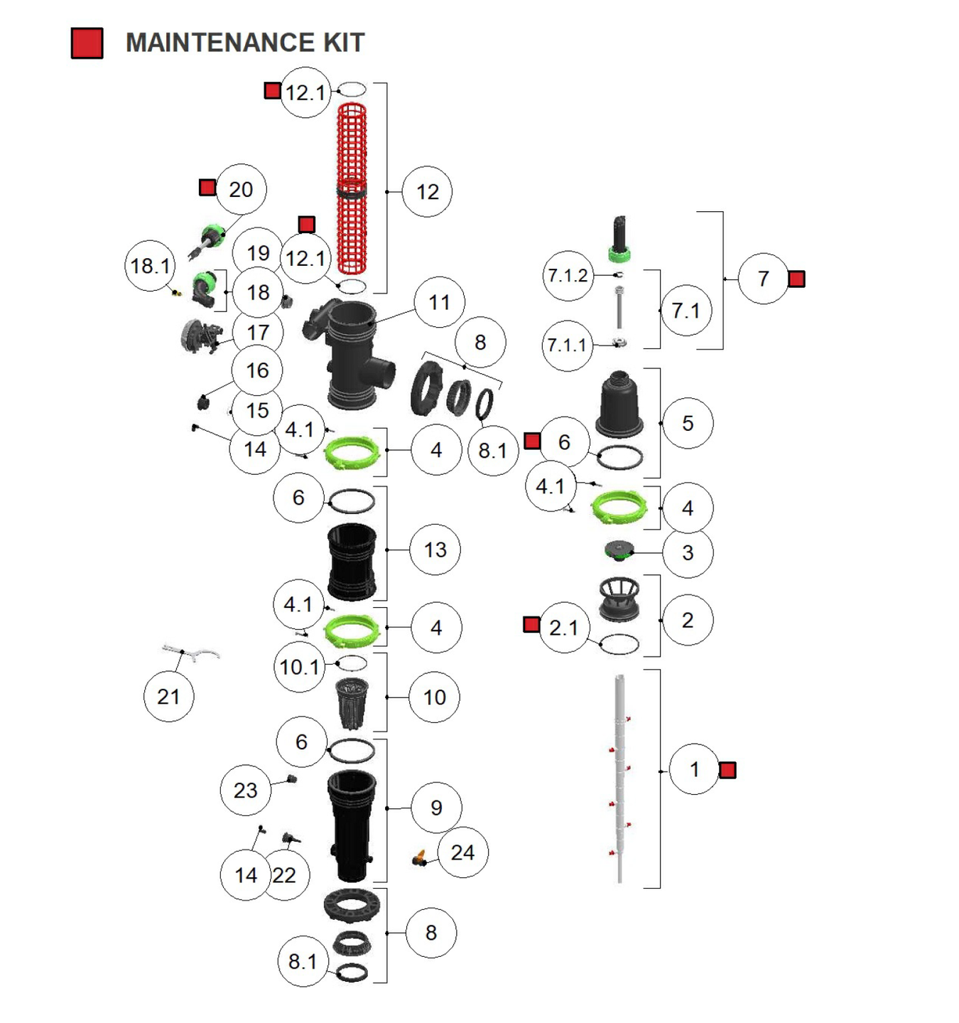 Amiad - Mini Sigma - Spare Parts 3
