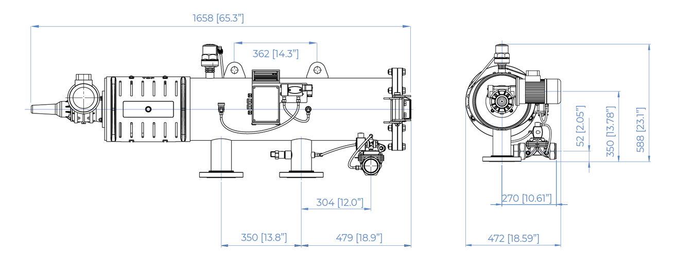 Amiad - Saf-X - 1500 - Dimensions