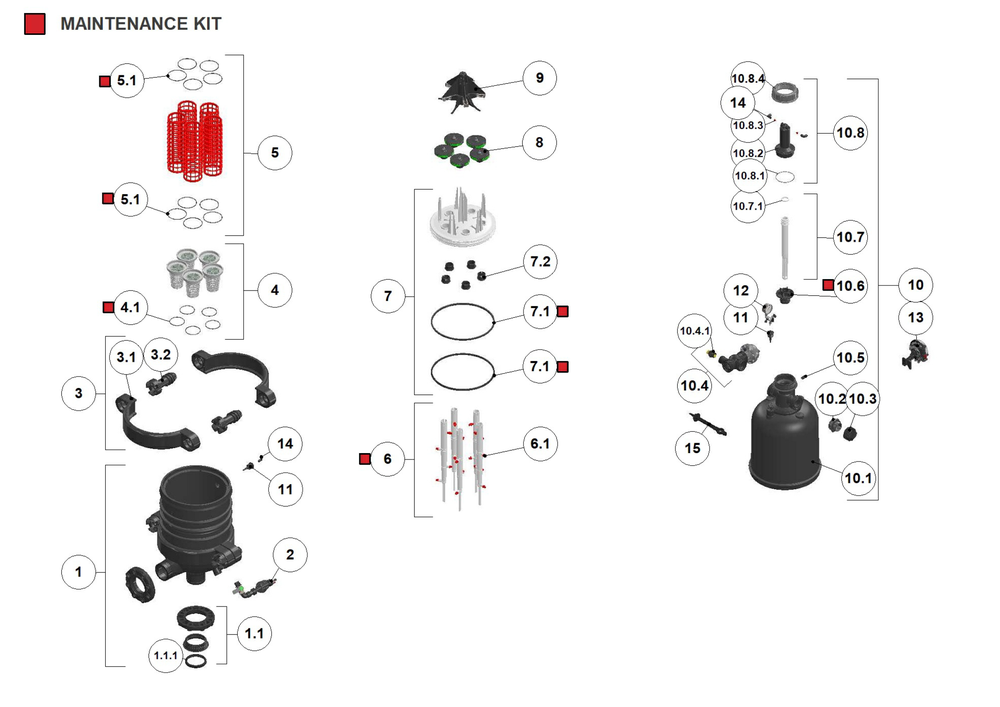 Amiad - SigmaPro - Spare Parts 1