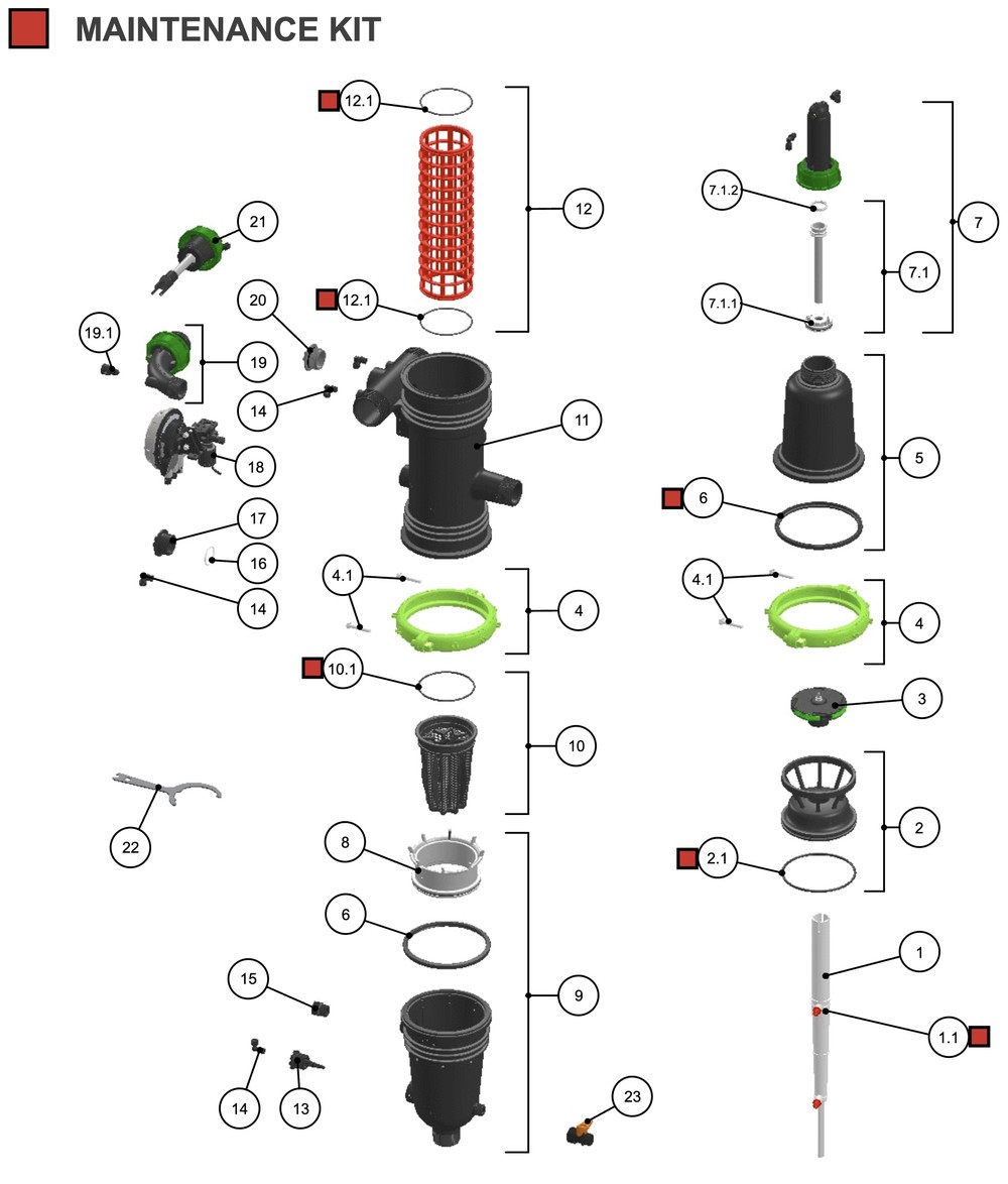Amiad - Mini Sigma - Spare Parts 1