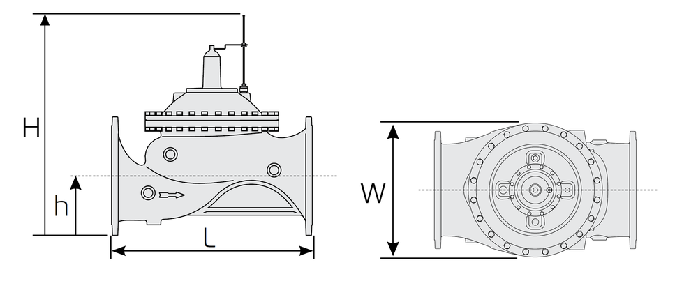 Bermad - 700 Large Series - Control Chamber Displacement image