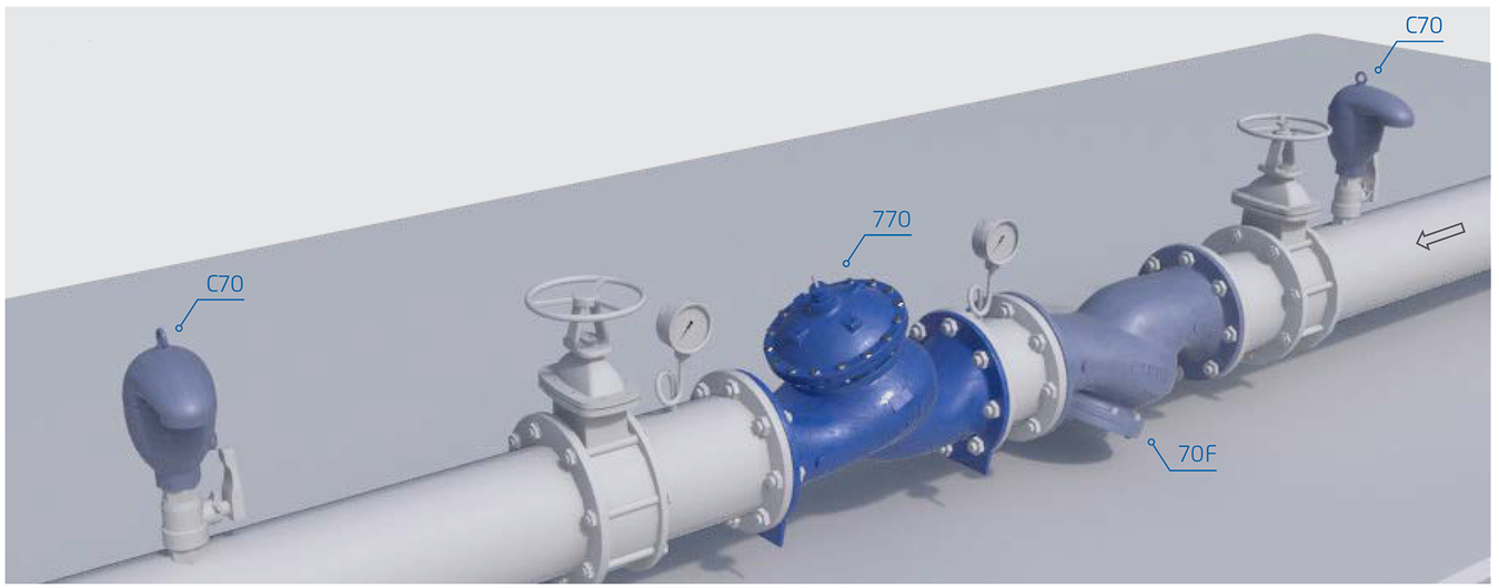 Bermad - Model 770 - Typical Installation