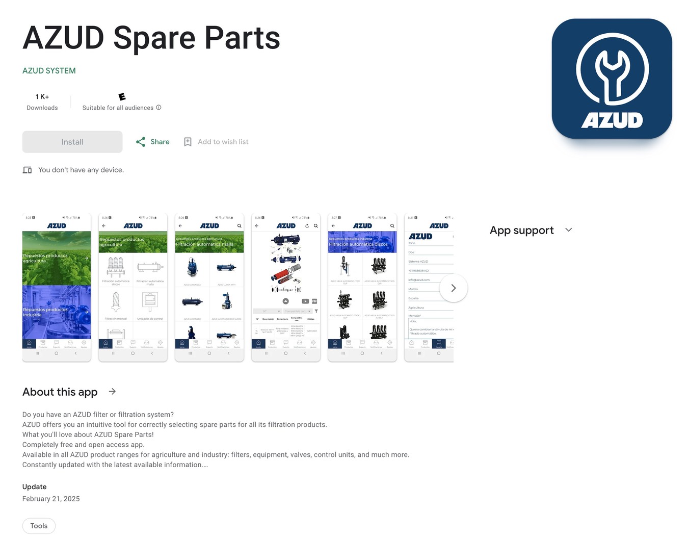 Azud Spares