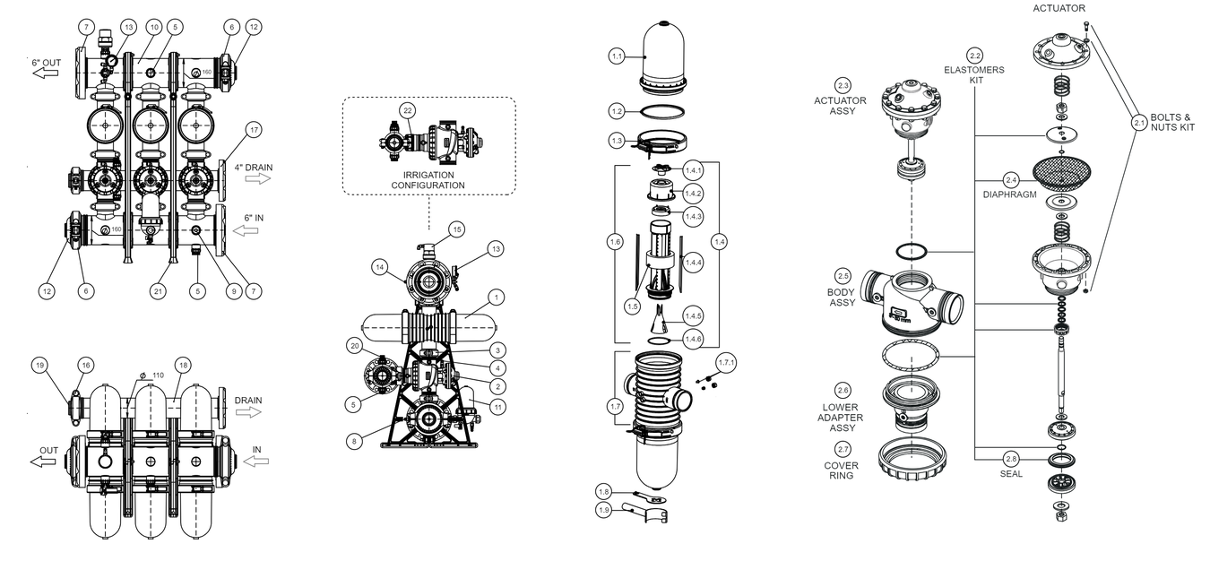 Deeco - 3 Inch - Spin Klin - Spare Parts