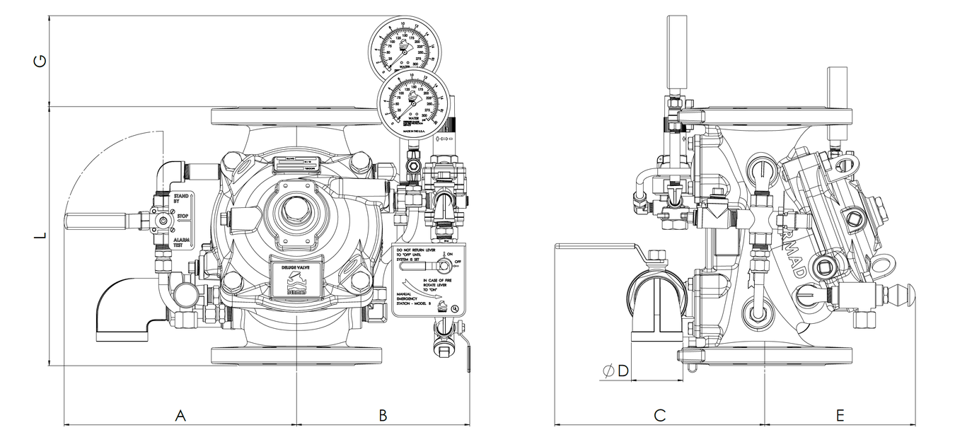 Deeco - Bermad - FP-400Y-4DC - Technical Specifications