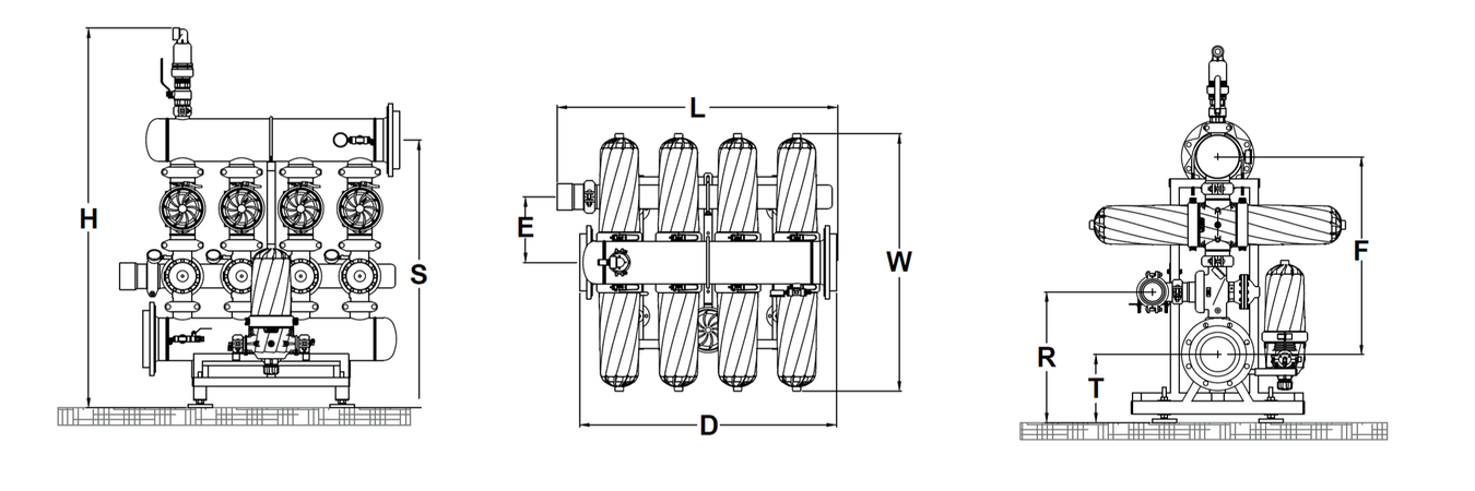 Deeco - Helix Automatic 4DCL - Dimensional Drawing