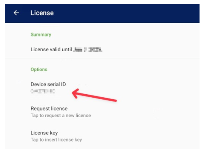 Sensus - Diavaso Apps - Device ID and App name