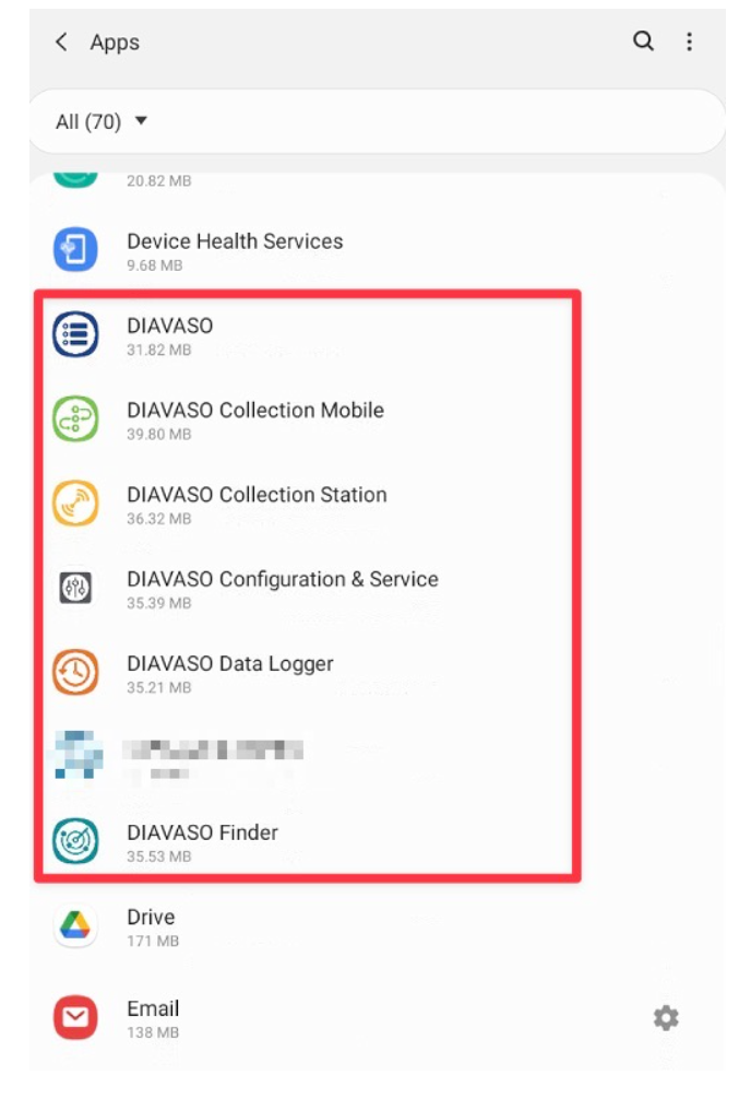 Sensus - Diavaso Apps - Uninstall