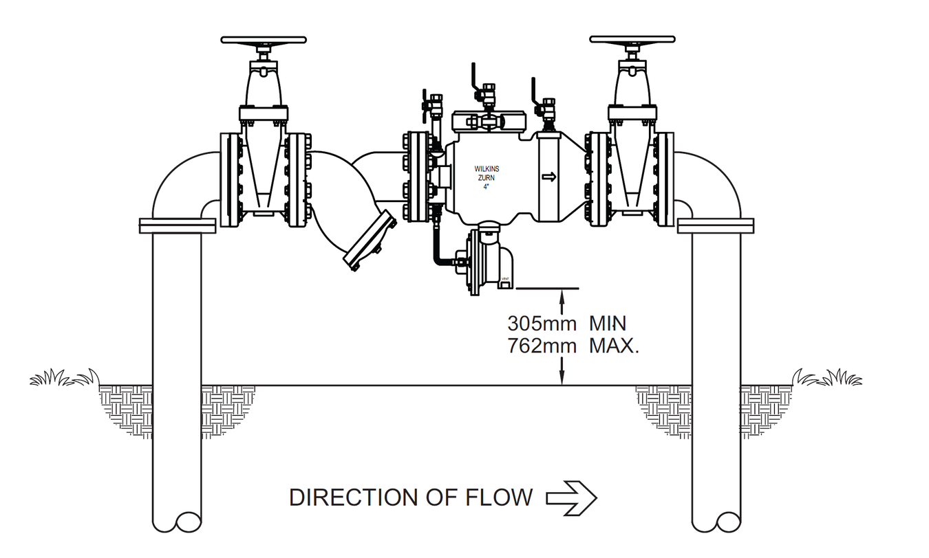 Zurn Wilins - 375L - Typical Installation